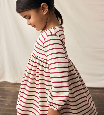 Lil' Atelier Kjole - NmfLima - Turtledove/Red Dahlia