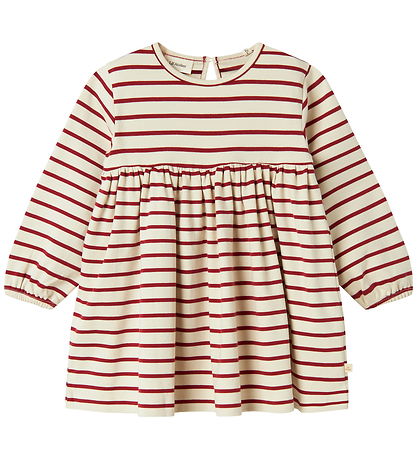 Lil' Atelier Kjole - NmfLima - Turtledove/Red Dahlia