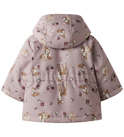 Name it Dunjakke - NbfMaxi - Violet Ice/BAMBI