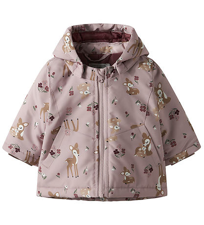 Name it Dunjakke - NbfMaxi - Violet Ice/BAMBI