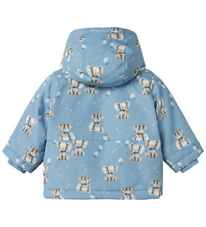 Name it Dunjakke - NbmMax - Rain Washed/ELEPHANT
