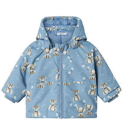 Name it Dunjakke - NbmMax - Rain Washed/ELEPHANT