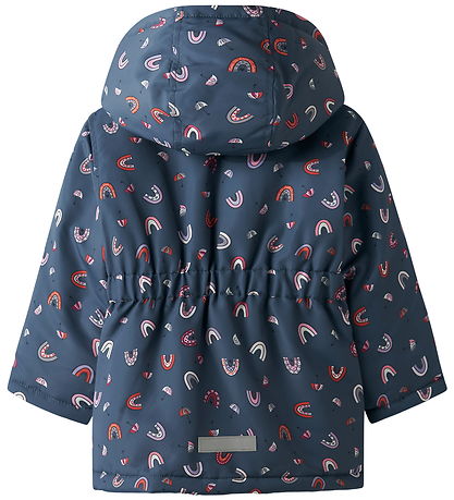 Name it Dunjakke - NmfMaxi - Vintage Idigo/Rainbow