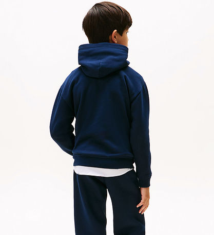 Tommy Hilfiger Hættetrøje - Flag - Dark Night Navy