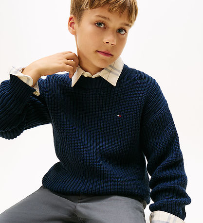 Tommy Hilfiger Bluse - Strik - Dark Night Navy