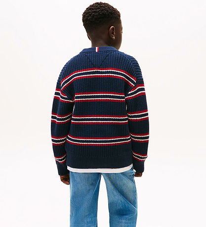 Tommy Hilfiger Bluse - Strik - Dark Night Navy Multi Stripe
