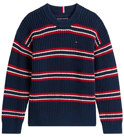 Tommy Hilfiger Bluse - Strik - Dark Night Navy Multi Stripe