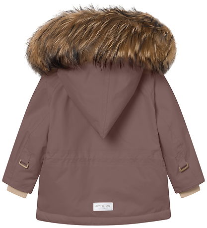 Mini A Ture Vinterjakke - MatWang Fleece/Fur - Peppercorn Plum