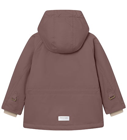 Mini A Ture Vinterjakke - MatWally Fleece - Peppercorn Plum