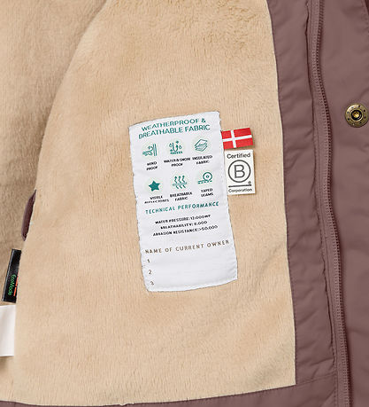 Mini A Ture Vinterjakke - MatWally Fleece - Peppercorn Plum