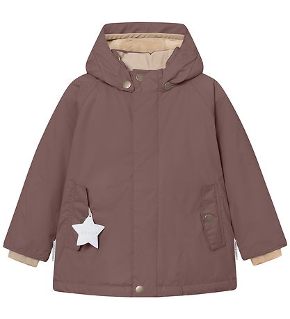 Mini A Ture Vinterjakke - MatWally Fleece - Peppercorn Plum