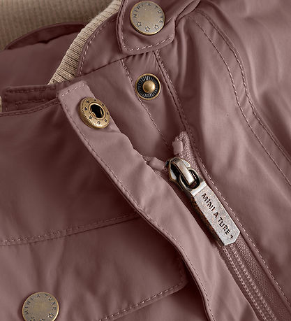 Mini A Ture Flyverdragt - MatWisti Fleece - Peppercorn Plum
