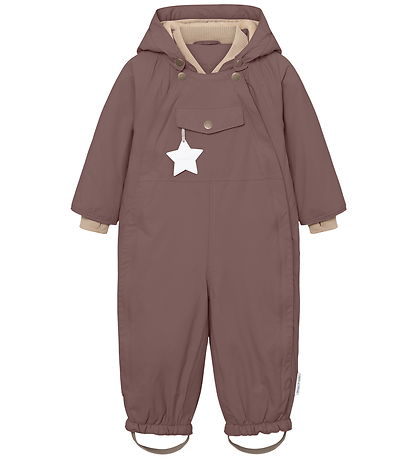Mini A Ture Flyverdragt - MatWisti Fleece - Peppercorn Plum