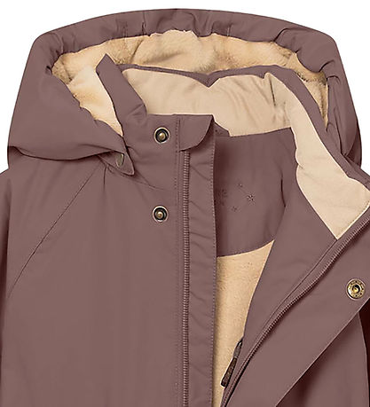 Mini A Ture Vinterjakke - MatVikania Fleece - Peppercorn Plum