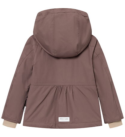 Mini A Ture Vinterjakke - MatBriddine Fleece - Peppercorn Plum