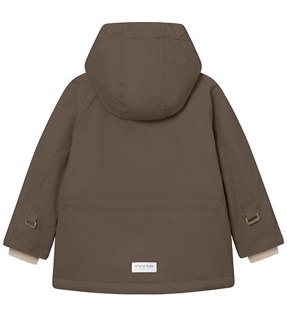 Mini A Ture Vinterjakke - MatWally Fleece - Tarmac green