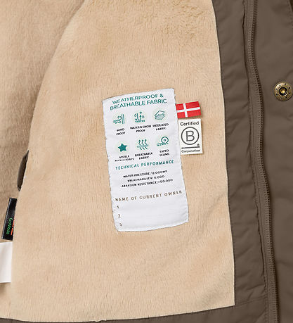 Mini A Ture Vinterjakke - MatWally Fleece - Tarmac green