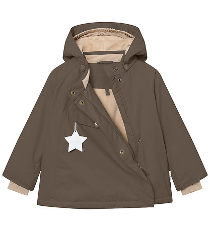 Mini A Ture Vinterjakke - MatWang Fleece - Tarmac green