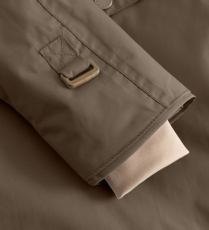 Mini A Ture Vinterjakke - MatWang Fleece - Tarmac green