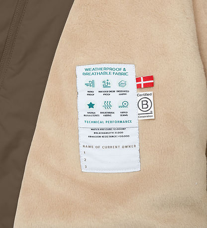 Mini A Ture Vinterjakke - MatWang Fleece - Tarmac green