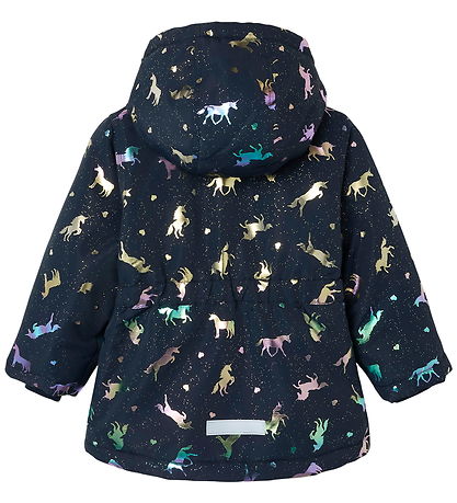 Name It Dynejakke - Noos - NmfMaxi - Dark Sapphire/Unicorn