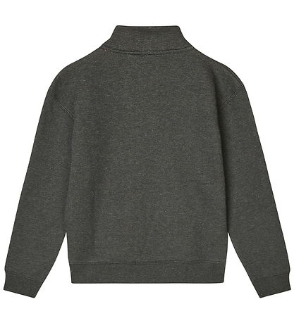 Mads Nørgaard Sweatshirt - Half Zip - Charcoal Melange