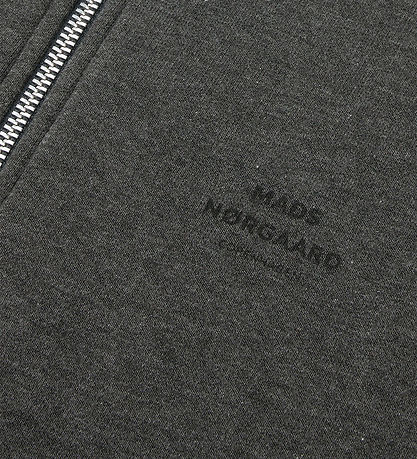 Mads Nørgaard Sweatshirt - Half Zip - Charcoal Melange