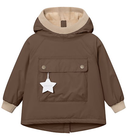 Mini A Ture Vinterjakke - MatBaby Wen Fleece Anorak - Chestnut B