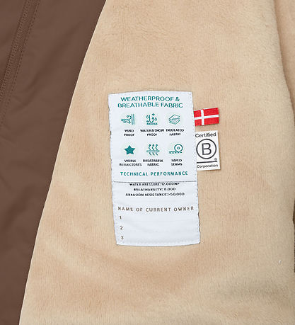 Mini a Ture Vinterjakke - MatWang Fleece - Chestnut Brown