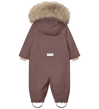 Mini A Ture Flyverdragt - MatWisti Fleece/Fur - Chestnut Brown 