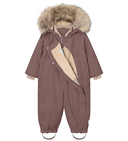 Mini A Ture Flyverdragt - MatWisti Fleece/Fur - Chestnut Brown 