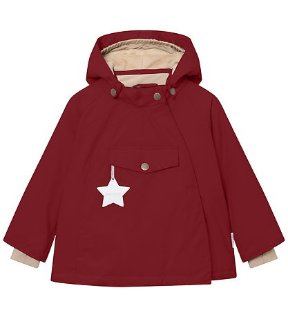 Mini A Ture Vinterjakke - MatWang Fleece - Red Merlot