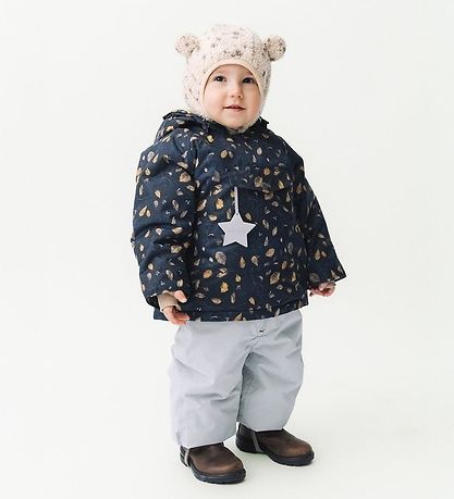 Mini A Ture Vinterjakke - MatWang Fleece - Falling Leaves