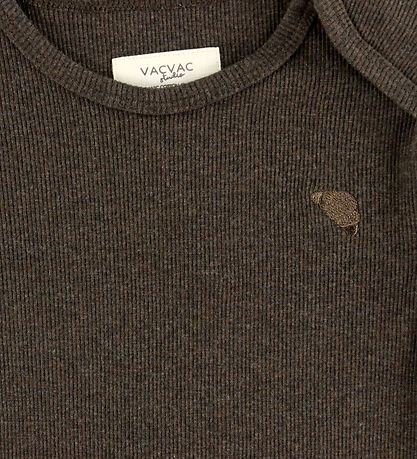 VACVAC Body L/Æ - Carlet - Rib - Dark Brown Melange