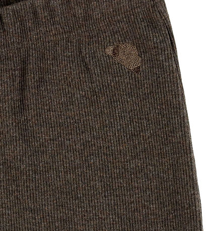 VACVAC Leggings - Carlet - Rib - Dark Brown Melange