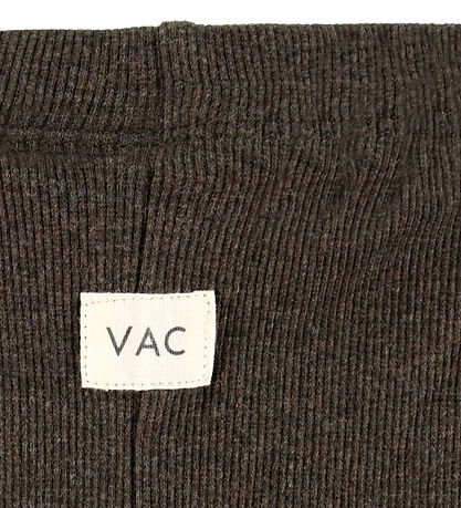 VACVAC Leggings - Carlet - Rib - Dark Brown Melange