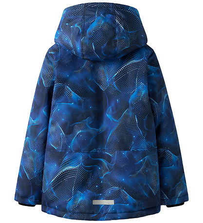 Name It Vinterjakke - NkmMax - Brilliant Blue/ABSTRACT