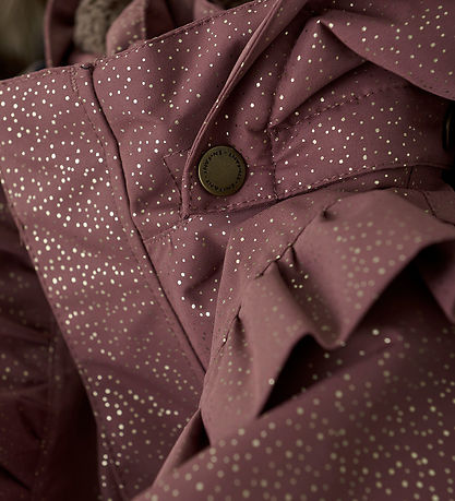 En Fant Jakke -  Frills - AOP -  Rose Taupe
