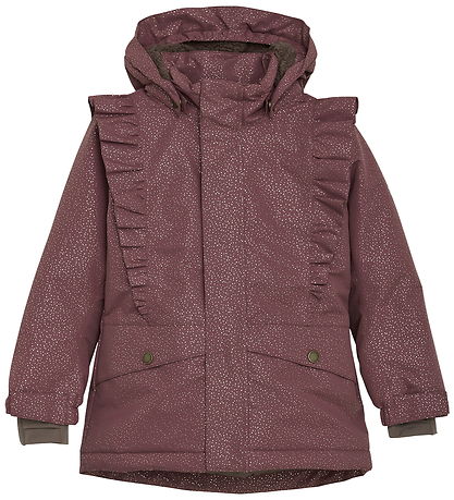 En Fant Jakke -  Frills - AOP -  Rose Taupe
