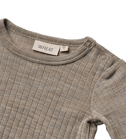 Wheat Body l/æ - Uld/Silke - Liea - khaki melange