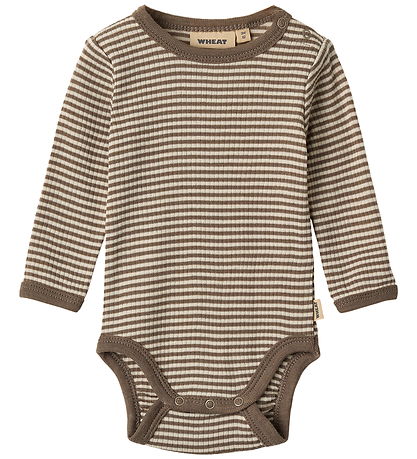 Wheat Body l/æ - Uld - Rib - Lucca - Wood Stripe