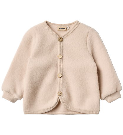 Wheat Cardigan - Uld - Fleece - Kari - Pale Lilac
