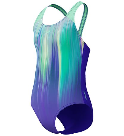 Speedo Badedragt - Digi Placement Splashback - Blue/Purple