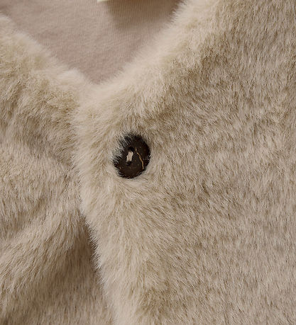 Minymo Vest - Imiteret Pels - Smoke Gray