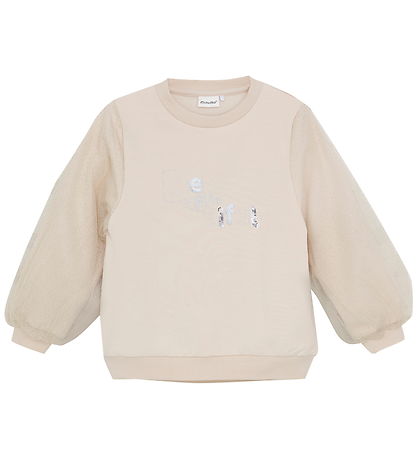Minymo Sweatshirt - Smoke Gray m. Sølv/Tyl