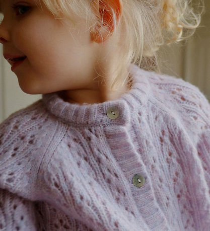 Konges Sløjd Cardigan - Uld - Strik - Isa - Lavender Mist 