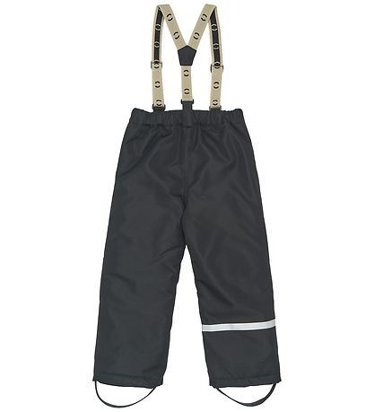 Mikk-Line Skibukser m. Seler - Recycled - Sort
