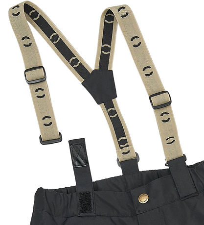 Mikk-Line Skibukser m. Seler - Recycled - Sort