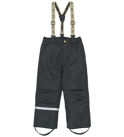 Mikk-Line Skibukser m. Seler - Recycled - Sort