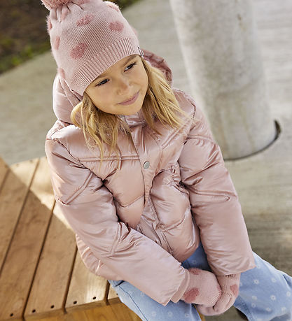Minymo Vinterjakke - Quilted - Shiny - Misty Rose